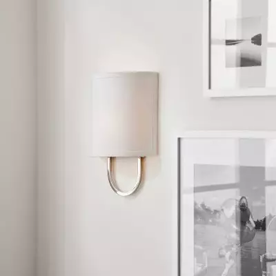 Zylar Modern Metal Fabric Shade Wall Sconce