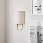 Zylar Modern Metal Fabric Shade Wall Sconce