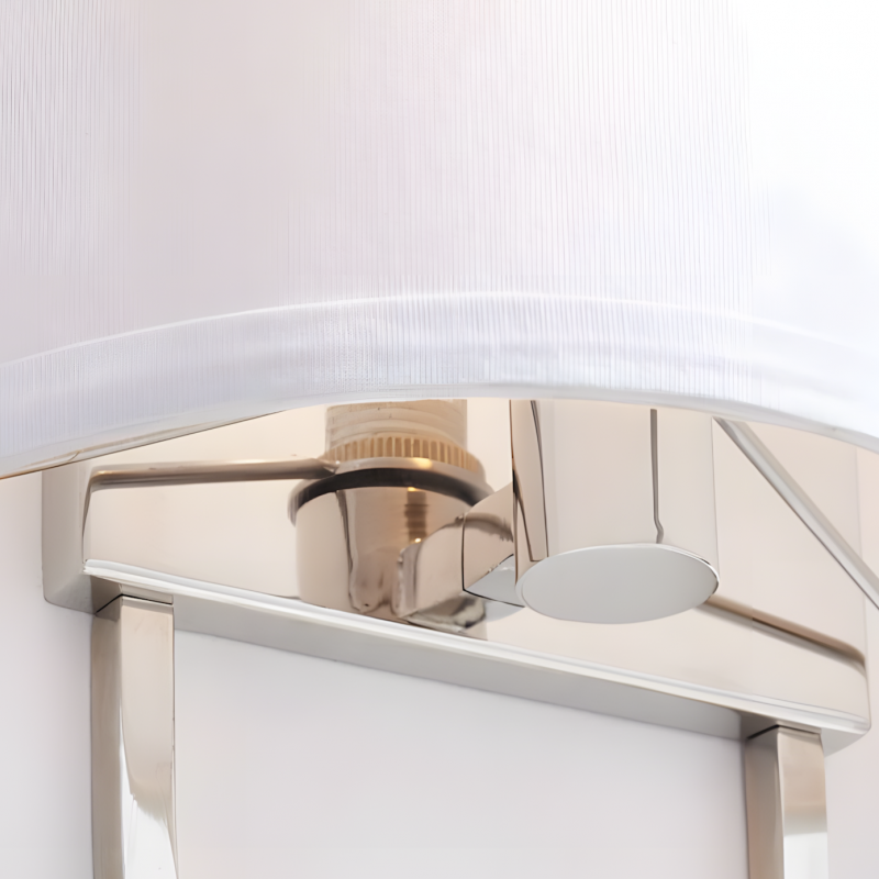 Zylar Modern Metal Fabric Shade Wall Sconce