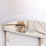 Zylar Modern Metal Fabric Shade Wall Sconce