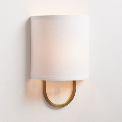 Zylar Modern Metal Fabric Shade Wall Sconce