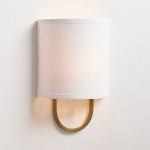 Zylar Modern Metal Fabric Shade Wall Sconce