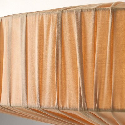 Vyrinth  Modern Raw Silk Gathered Drum Pendant