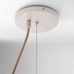 Vyrinth  Modern Raw Silk Gathered Drum Pendant