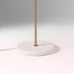 Marlowe Vintage Style Rattan Shade Wood - Based Floor Lamp