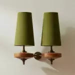 Wren Retro White Fabric Swan Neck Sconce