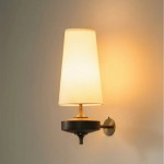 Nyxara Vintage  Fabric Tapered Shade Wall Sconce