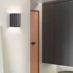 Pranavi Modern Bundle Ribbed Fluted Resin Wall Sconce