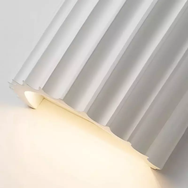 Pranavi Modern Bundle Ribbed Fluted Resin Wall Sconce