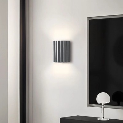 Pranavi Modern Bundle Ribbed Fluted Resin Wall Sconce