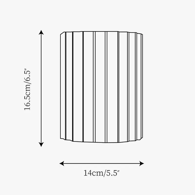 Pranavi Modern Bundle Ribbed Fluted Resin Wall Sconce