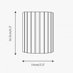 Pranavi Modern Bundle Ribbed Fluted Resin Wall Sconce