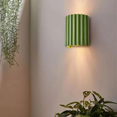 Pranavi Modern Bundle Ribbed Fluted Resin Wall Sconce