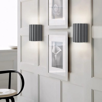 Pranavi Modern Bundle Ribbed Fluted Resin Wall Sconce