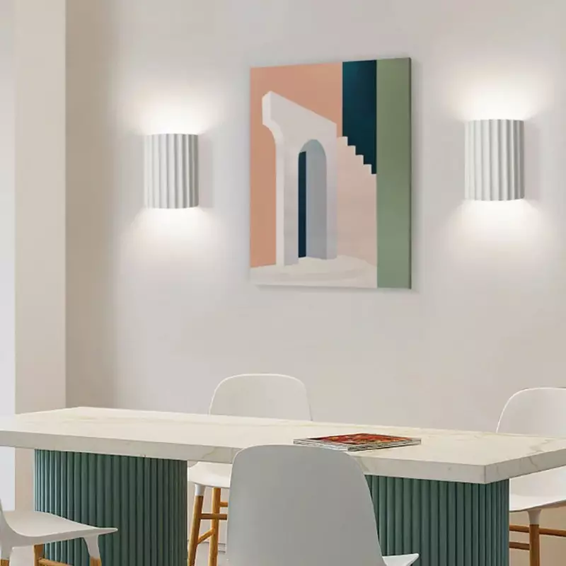 Pranavi Modern Bundle Ribbed Fluted Resin Wall Sconce