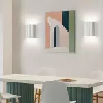 Pranavi Modern Bundle Ribbed Fluted Resin Wall Sconce