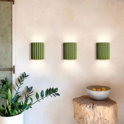 Pranavi Modern Bundle Ribbed Fluted Resin Wall Sconce
