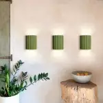 Pranavi Modern Bundle Ribbed Fluted Resin Wall Sconce