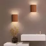 Pranavi Modern Bundle Ribbed Fluted Resin Wall Sconce