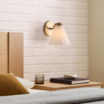 Jaxlynth Modern Rotatable Milk Glass Cone Sconce