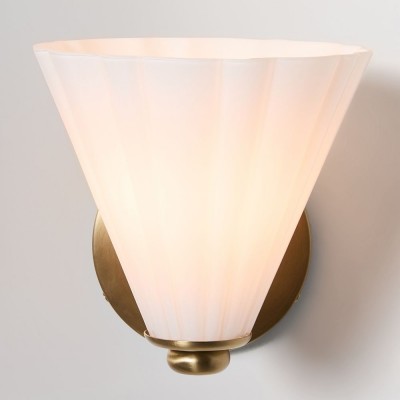 Jaxlynth Modern Rotatable Milk Glass Cone Sconce