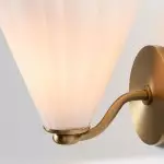 Jaxlynth Modern Rotatable Milk Glass Cone Sconce