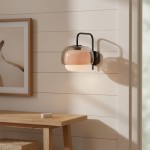 Jovynth Nordic Colorful Double-Layered Glass Wall Sconce
