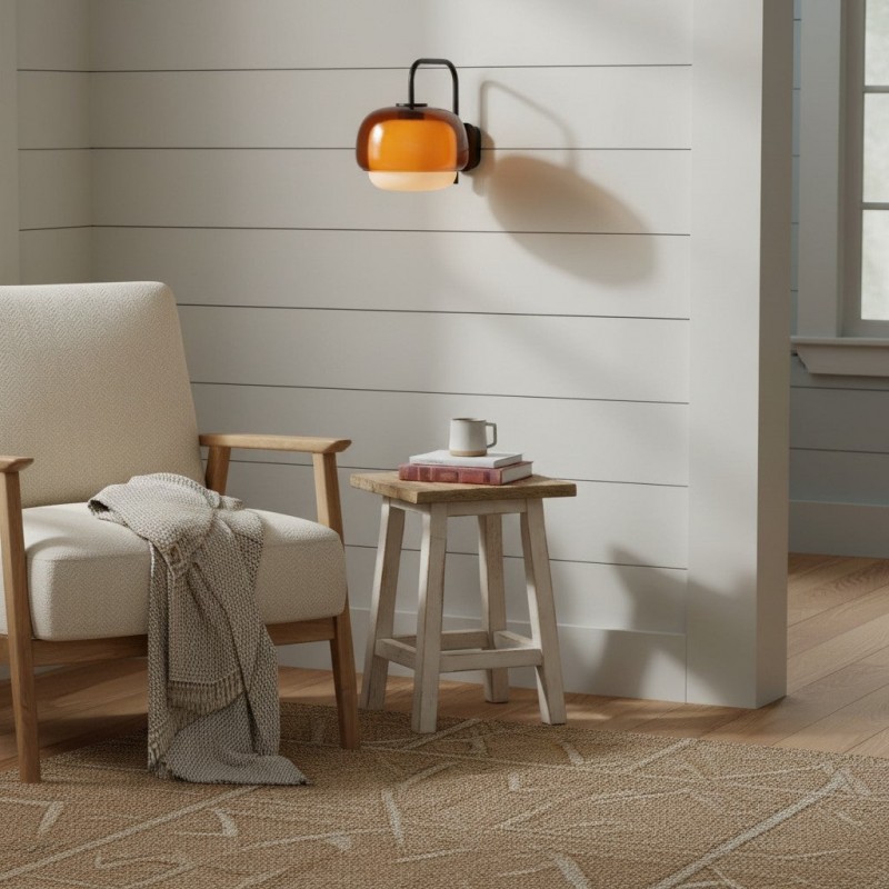 Jovynth Nordic Colorful Double-Layered Glass Wall Sconce