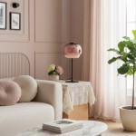 Xyndrae Modern Nordic Double-Layered Tinted Glass Table Lamp