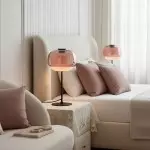 Xyndrae Modern Nordic Double-Layered Tinted Glass Table Lamp