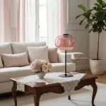 Xyndrae Modern Nordic Double-Layered Tinted Glass Table Lamp