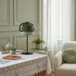 Xyndrae Modern Nordic Double-Layered Tinted Glass Table Lamp