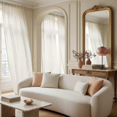 Xyndrae Modern Nordic Double-Layered Tinted Glass Table Lamp