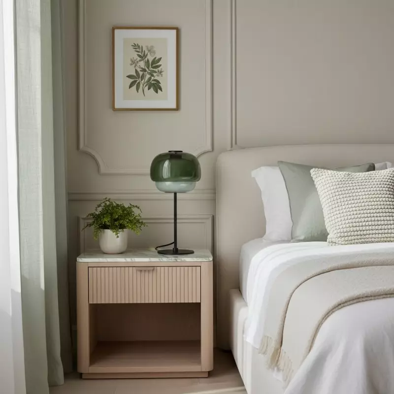 Xyndrae Modern Nordic Double-Layered Tinted Glass Table Lamp