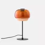 Xyndrae Modern Nordic Double-Layered Tinted Glass Table Lamp