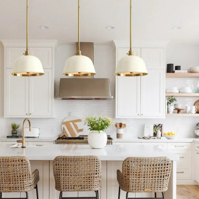 Pyrinxel Industrial Modern Metal Bell Shade Pendant Light