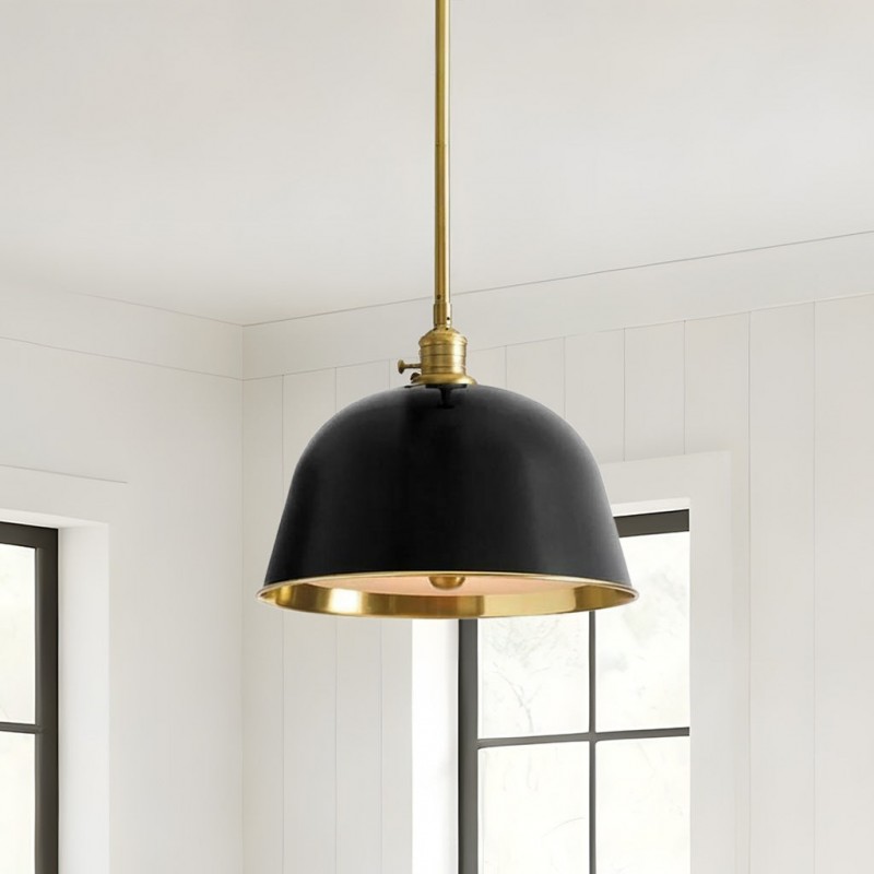 Pyrinxel Industrial Modern Metal Bell Shade Pendant Light