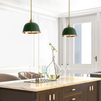 Pyrinxel Industrial Modern Metal Bell Shade Pendant Light