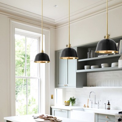 Pyrinxel Industrial Modern Metal Bell Shade Pendant Light