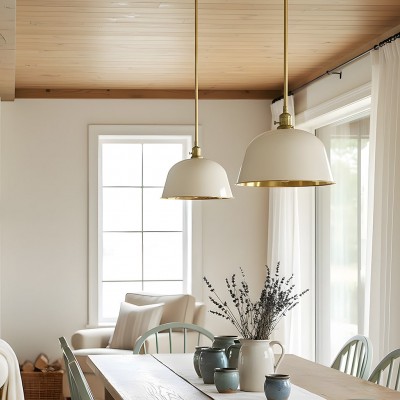 Pyrinxel Industrial Modern Metal Bell Shade Pendant Light
