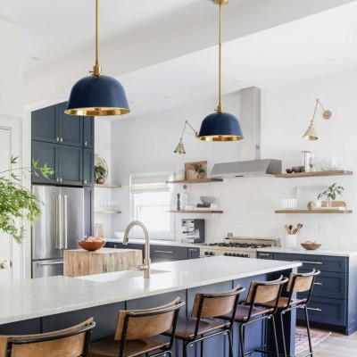 Pyrinxel Industrial Modern Metal Bell Shade Pendant Light