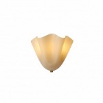 Kyrintha Mid-Century Modern Skirt Shell Glass Wall Sconce