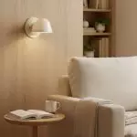 Pyrvyn Mid-Century Modern Milk Glass Shade Wall Sconce