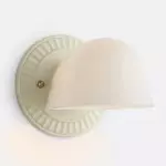 Pyrvyn Mid-Century Modern Milk Glass Shade Wall Sconce