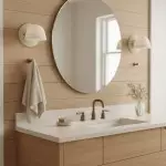 Pyrvyn Mid-Century Modern Milk Glass Shade Wall Sconce