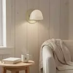 Pyrvyn Mid-Century Modern Milk Glass Shade Wall Sconce