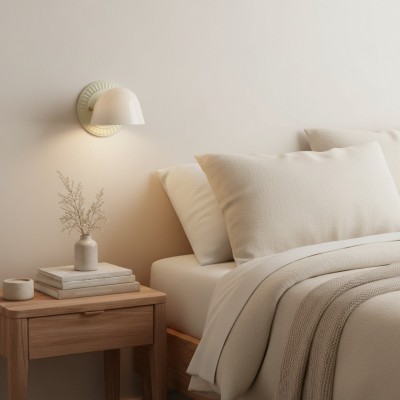 Pyrvyn Mid-Century Modern Milk Glass Shade Wall Sconce