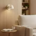 Pyrvyn Mid-Century Modern Milk Glass Shade Wall Sconce