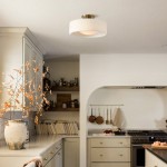 Nymirra Modern Ribbed Glass Flush Mount Ceiling Light