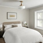 Quinlix Mid-Century Modern Milk Striped Glass Ceiling Lamp